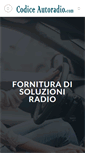 Mobile Screenshot of codiceautoradio.com