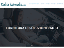 Tablet Screenshot of codiceautoradio.com